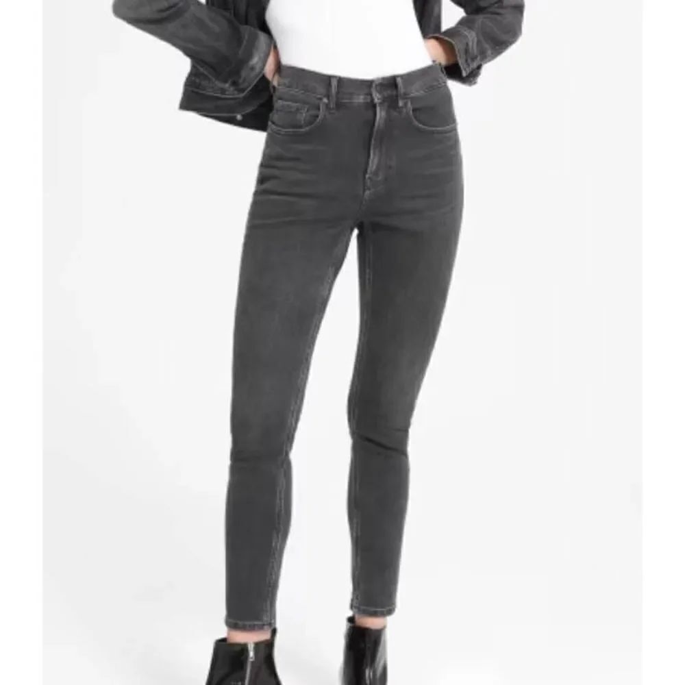 Everlane The High-Rise Skinny ankle black Jeans sz 28